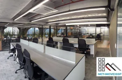 Compra com renda garantida. laje comercial (258,56m²), 6 banheiros, 4 vagas, totalmente mobiliado. no itaim bibi