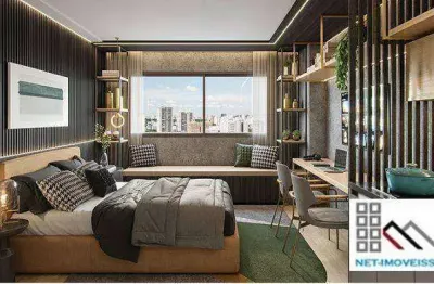 Studio 1 dormitório (28,83m²), 1 banheiro, terraço. próximo da estação do metrô borba gato