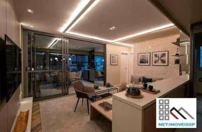 Apartamento 2 dormitórios (76,93m²), 2 suítes, terraço, 1 vaga. a 300 metros da estação brooklin do metrô