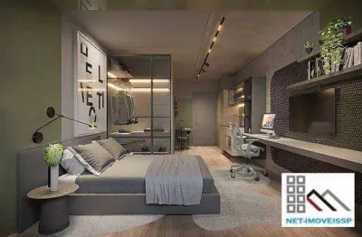 Studio 1 dormitório (26,77m²), 1 dormitório, terraço. ao lado do shopping ibirapuera