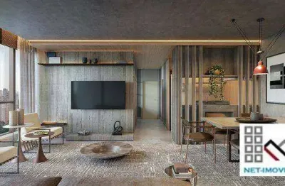 Apartamento 1 dormitório (46,64m²), 1 banheiro, sacada, 1 vaga. próximo do shopping jk iguatemi