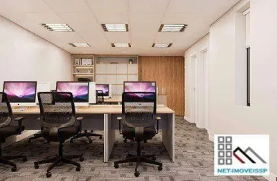 Conjunto comercial (110m²), 2 banheiros, mobiliado, 2 vagas. sob medida no conceito plug&play