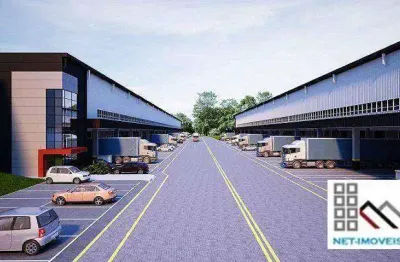 Galpão logístico novo 1ª locação (5.925,74m²), 6 vagas. moderno e especificações técnicas elevadas