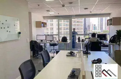 Conjunto comercial (81,5m²), 2 banheiros, mobiliado, terraço, 2 vagas. o novo ícone arquitetônico da cidade