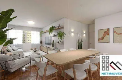 Apartamento 3 dormitórios (128,78m²), 3 suítes, totalmente reformado, 1 vaga. próximo do shopping pátio higienópolis