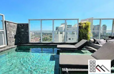 Cobertura duplex 4 dormitórios (305m²), 3 suítes, terraço, 3 vagas. próximo do shopping jk