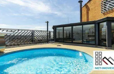 Cobertura duplex de luxo 4 dormitórios (440m²), 2 suítes, terraço, 4 vagas. próximo da estação campo belo do metrô