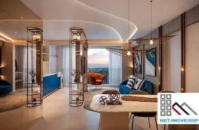 Apartamento 2 dormitórios (47,5m²), 1 suíte, terraço, 1 vaga. próximo da estação klabin do metrô