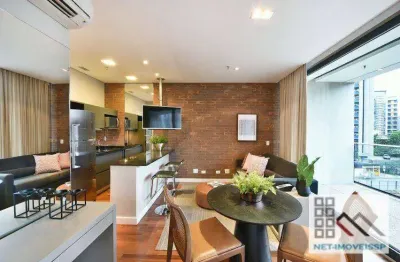 Apartamento 1 dormitório (42m²) 1 vaga, mobiliado e decorado. próximo do shopping vila olímpia