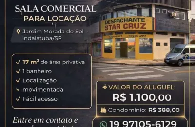 Sala Comercial para Locação em Indaiatuba, Jardim Morada do Sol, 1 banheiro