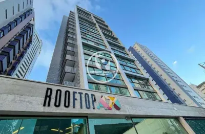 Flat mobiliado a venda no rooftop 470, com 24m² em boa viagem