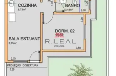 Casa com 2 quartos à venda no Residencial Parque Granja Cecília A, Bauru 