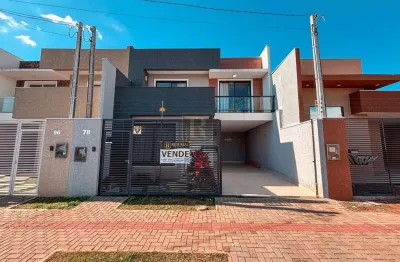 Sobrado para venda em guarapuava, boqueirão, 3 dormitórios, 1 suíte, 2 vagas