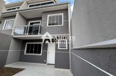 Sobrado com 3 dormitórios à venda, fazendinha, curitiba - pr