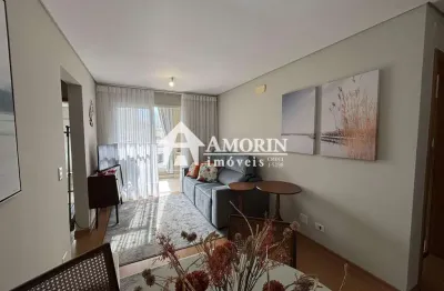 Apartamento à venda no água verde, sacada com churrasqueira, 2 dormitórios.