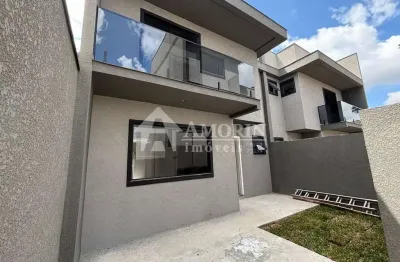 Sobrado à venda, 143m2, 3 dormitórios  1 suíte com sacada , terraço- fazendinha-curitiba pr