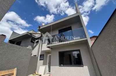 Sobrado à venda, 143m2, 3 dormitórios  1 suíte com sacada , terraço- fazendinha-curitiba pr