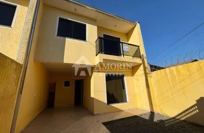 Sobrado para locação, fazendinha, curitiba - pr com 3 dormitórios e quintal