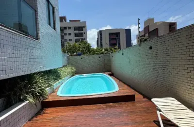 Alugo apartamento mobiliado com 2 quarto no cabo branco, elevador e lazer r$ 3.800,00*