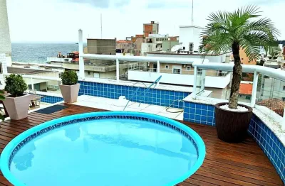 Cobertura à venda em bombinhas, distrito de canto grande, com 3 suítes, com 139.2 m²