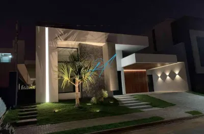Casa à venda em maringá, chácaras aeroporto, com 3 suítes, com 255 m², ecogarden residence