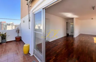 Cobertura duplex com 3 dormitórios para alugar, 181 m² por r$ 9.687/mês - vila olímpia - são paulo/sp