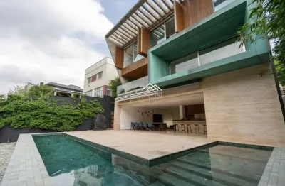 Casa em condomínio fechado com 4 quartos à venda na rua tambaquis, --, alphaville graciosa, pinhais por r$ 8.500.000