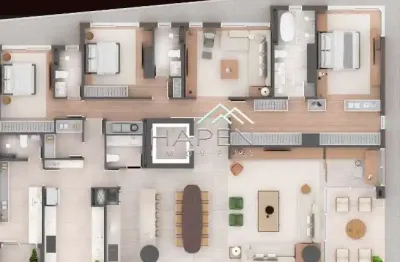 Apartamento com 3 quartos à venda na rua deputado heitor alencar furtado, --, ecoville, curitiba por r$ 4.691.575