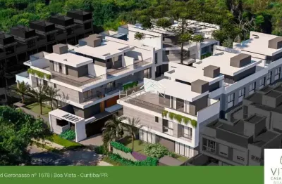 Casa em condomínio fechado com 3 quartos à venda na rua brigadeiro arthur carlos peralta, --, boa vista, curitiba por r$ 1.990.000