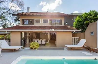 Casa em condomínio fechado com 4 quartos à venda na rua josé kormann, --, ahú, curitiba por r$ 3.490.000