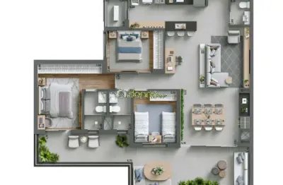 Apartamento com 2 quartos à venda na avenida claricinda alves de rezende, jardim do lago, uberaba por r$ 1.150.000