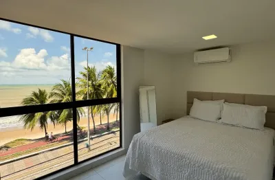Aluguel - beira mar de cabo branco - apto 01 quarto com varanda, vista mar e projetados