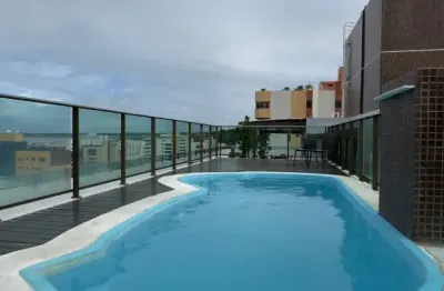 Vendo - apartamento com 02 dormitórios | 01 suíte | 59m² | varanda | 100% mobiliado e equipado | nascente | cabo branco