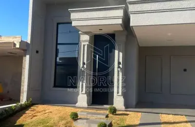 Imperdível casa à venda em são josé do rio preto-sp, parque residencial nature i - 3 quartos, 3 suítes, 1 sala, 140m²