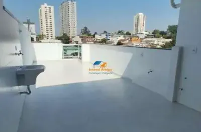 Cobertura com área gourmet e elevador à venda na vila alzira em santo andré  - pronto para morar, !