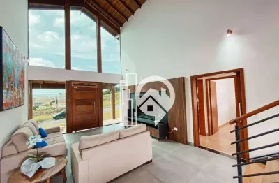 Exuberante sobrado  com 5 dormitórios à venda, 600 m² por  - cond. village paraibuna - paraibuna/sp