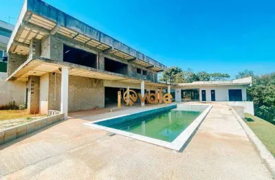 Casa com 5 dormitórios à venda, 594 m² - condomínio lago dourado - jacareí/sp