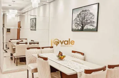 Apartamento com 3 dormitórios à venda, 80 m² - vila machado - jacareí/sp