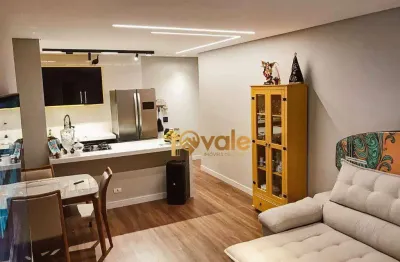 Apartamento com 3 dormitórios à venda, 83 m²- rio abaixo - jacareí/sp