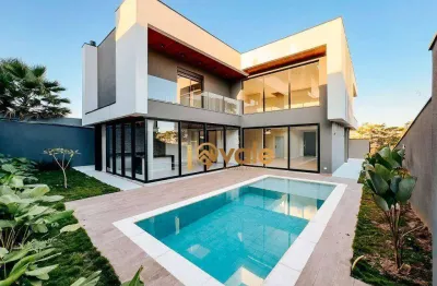 Casa condomínio privacidade e elevador com 4 suítes à venda, 440 m² condomínio alphaville sjcampos/sp