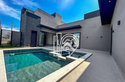 Casa com 3 dormitórios à venda, 160 m² no condomínio terras do vale - caçapava/sp