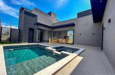 Casa com 3 dormitórios à venda, 160 m² no condomínio terras do vale - caçapava/sp