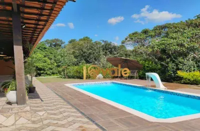 Chacara com 3 dormitórios à venda, 342 m² - condomínio lagoinha - jacareí/sp