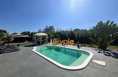 Chácara com 4 dormitórios à venda, 8000 m²- rio abaixo - jacareí/sp