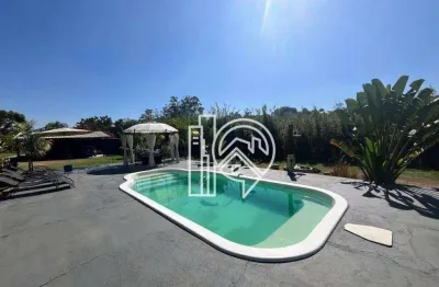 Chácara com 4 dormitórios à venda, 8000 m²- rio abaixo - jacareí/sp