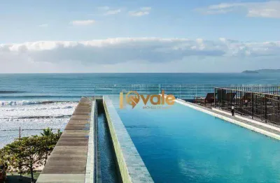 Apartamento com 2 dormitórios à venda, 63 m² frente mar - praia grande - ubatuba/sp