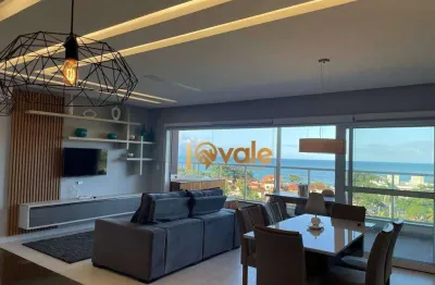 Cobertura vista mar com 3 dormitórios à venda, 160 m²- toninhas - ubatuba/sp