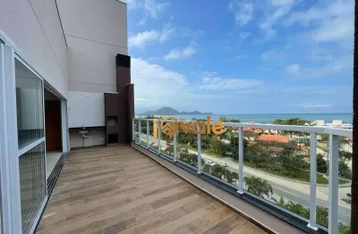Cobertura vista mar com 3 dormitórios à venda, 160 m² - toninhas - ubatuba/sp