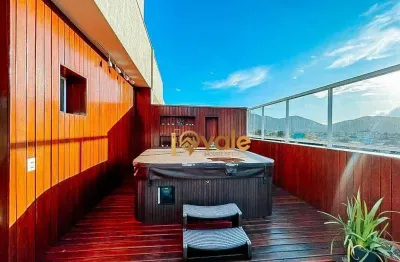 Cobertura com 4 dormitórios à venda, 306 m² - centro - ubatuba/sp