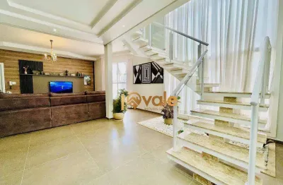 Casa com 3 dormitórios à venda, 256 m² - condomínio terras do vale - caçapava/sp